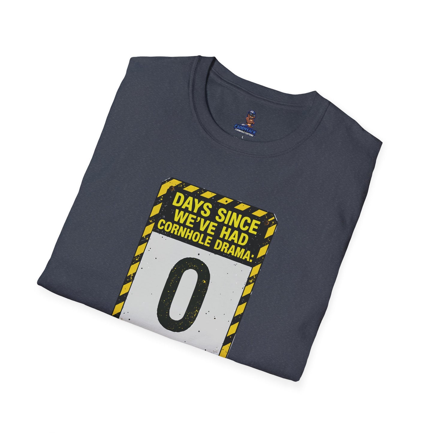 Cornhole Drama Countdown T-Shirt | Fun Unisex Tee for Gamers, Sports Lovers, Cornhole Events, Gag Gifts, Party Attire