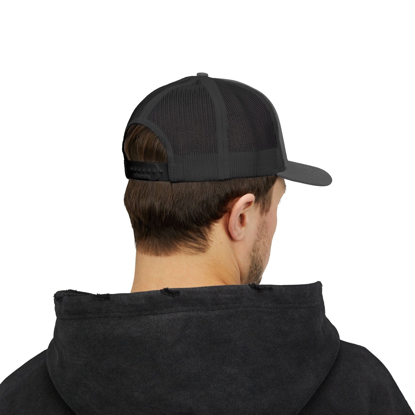 Fish on Target Cornhole Snapback Hat_White Logo