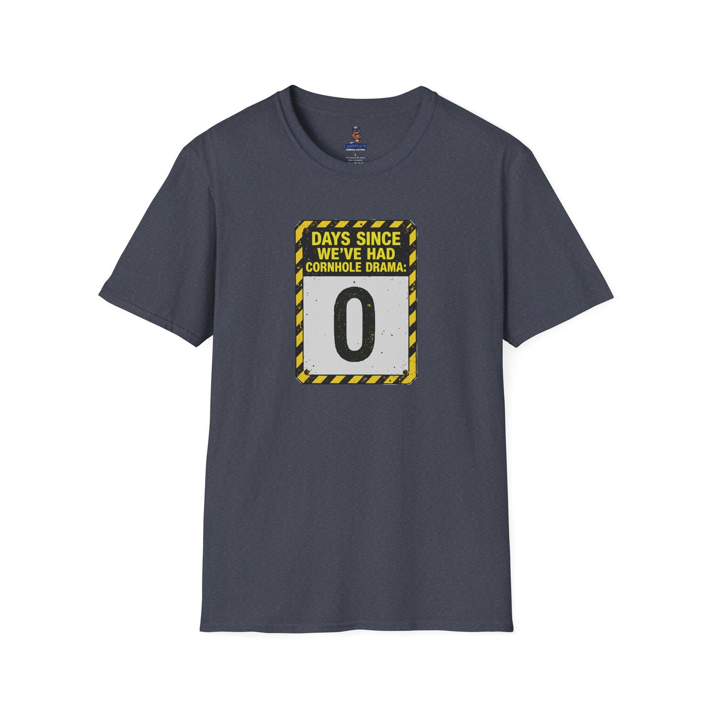 Cornhole Drama Countdown T-Shirt | Fun Unisex Tee for Gamers, Sports Lovers, Cornhole Events, Gag Gifts, Party Attire