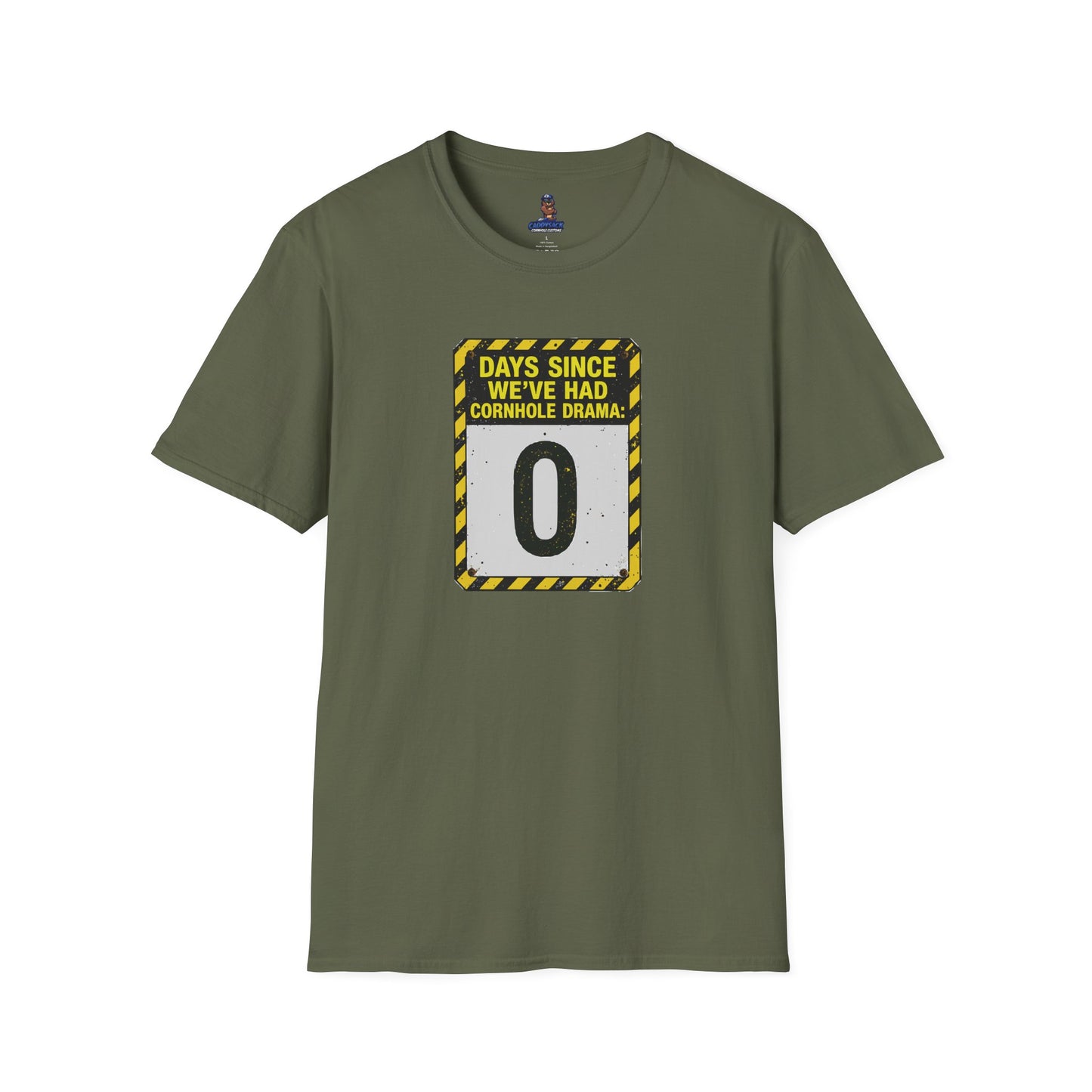 Cornhole Drama Countdown T-Shirt | Fun Unisex Tee for Gamers, Sports Lovers, Cornhole Events, Gag Gifts, Party Attire