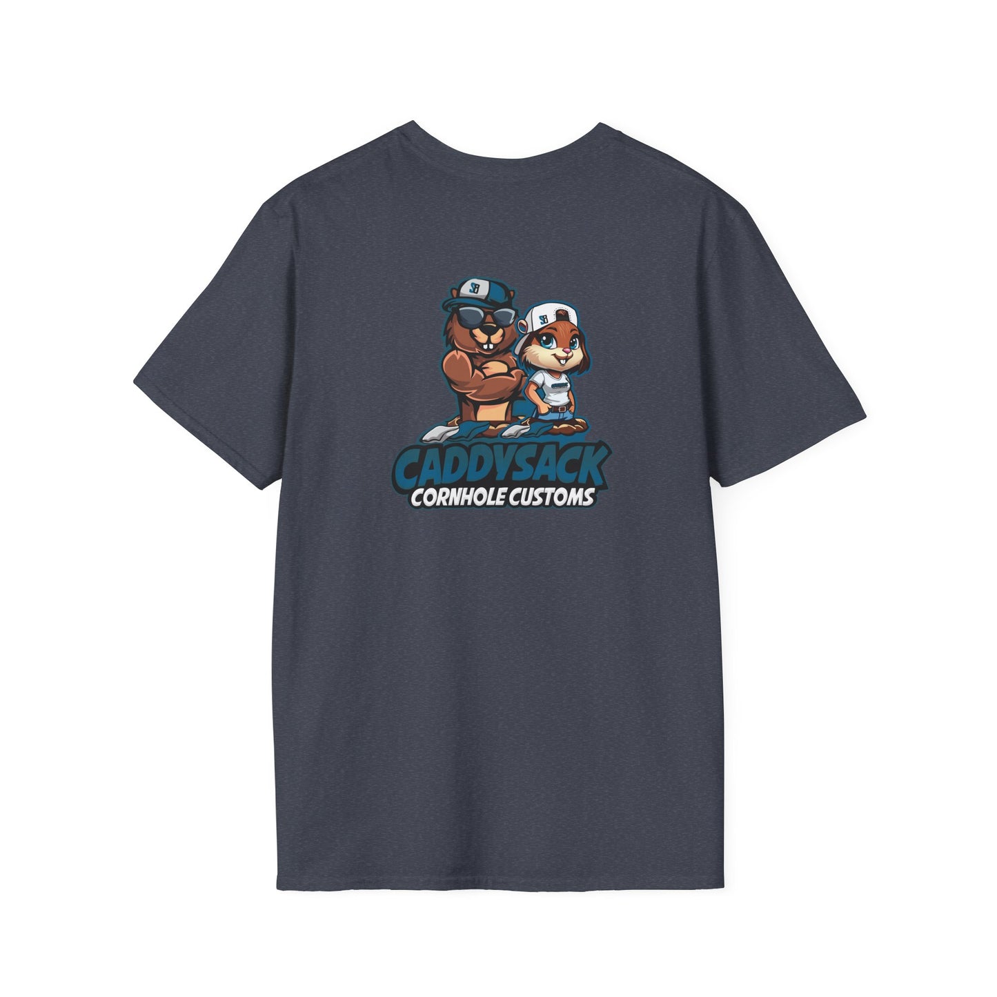CaddySack Custom Graphic T-Shirt, Unisex Softstyle Tee, Fun Party Apparel, Cornhole Game Shirt, Gifts for Game Lovers
