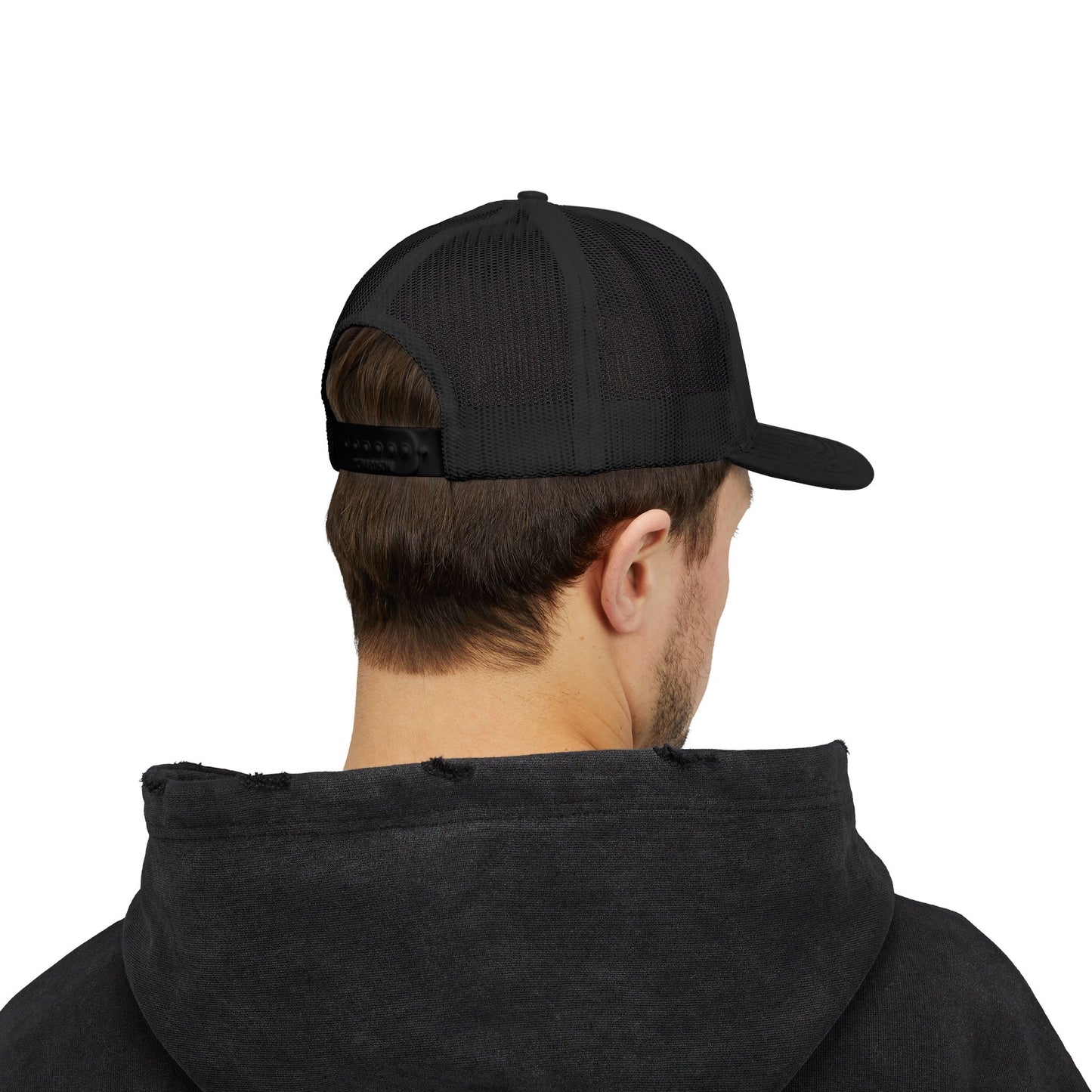 Fish on Target Cornhole Snapback Hat_White Logo