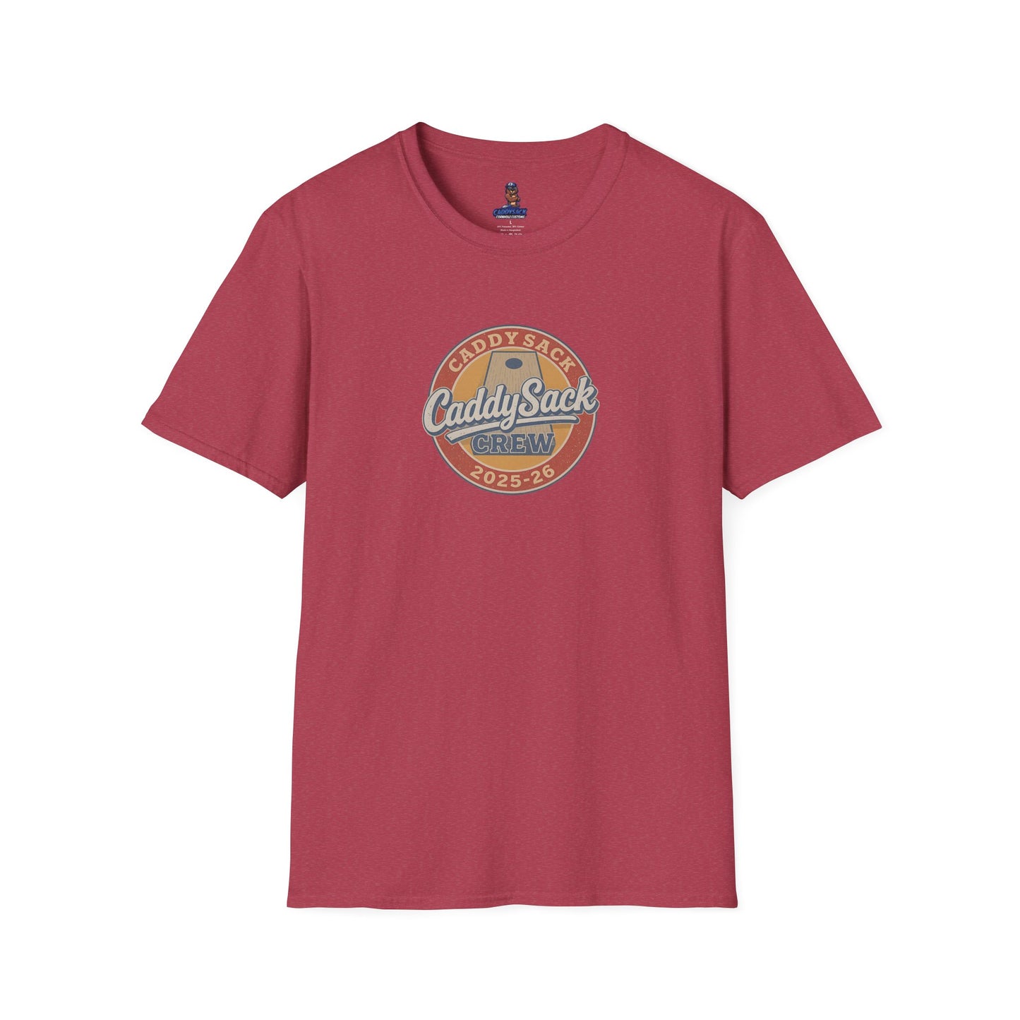 CaddySack Custom Graphic T-Shirt, Unisex Softstyle Tee, Fun Party Apparel, Cornhole Game Shirt, Gifts for Game Lovers