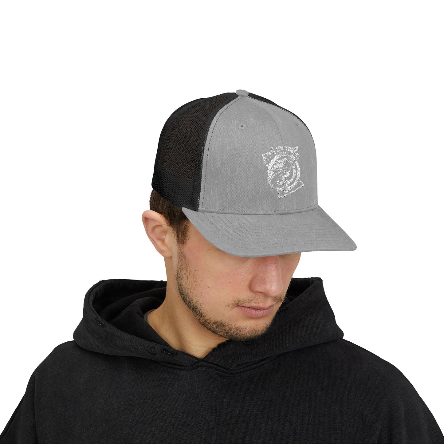 Fish on Target Cornhole Snapback Hat_White Logo