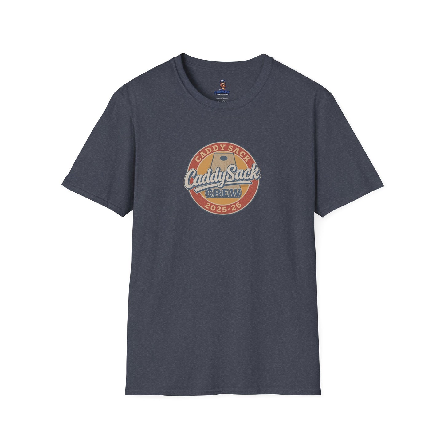 CaddySack Custom Graphic T-Shirt, Unisex Softstyle Tee, Fun Party Apparel, Cornhole Game Shirt, Gifts for Game Lovers