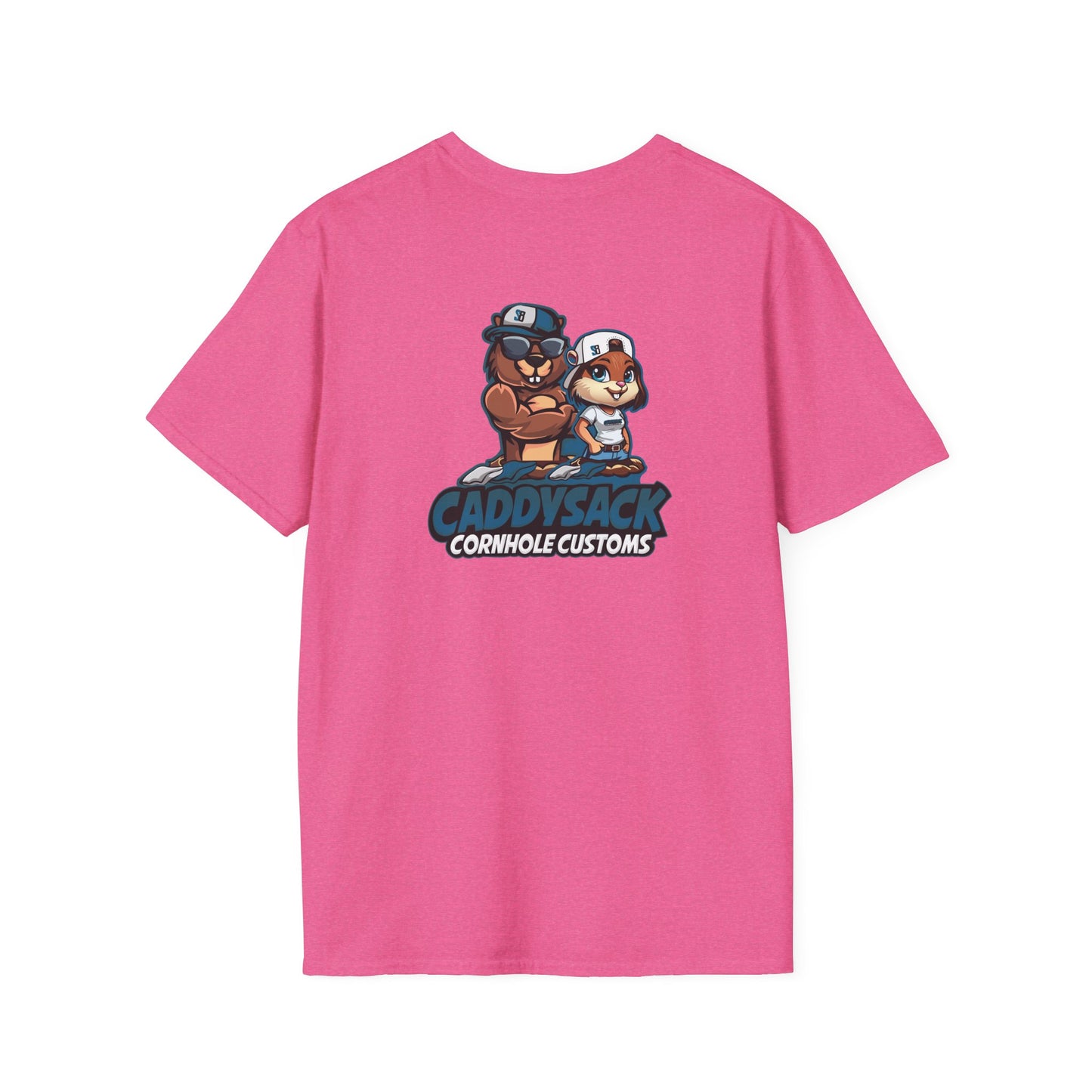 CaddySack Custom Graphic T-Shirt, Unisex Softstyle Tee, Fun Party Apparel, Cornhole Game Shirt, Gifts for Game Lovers
