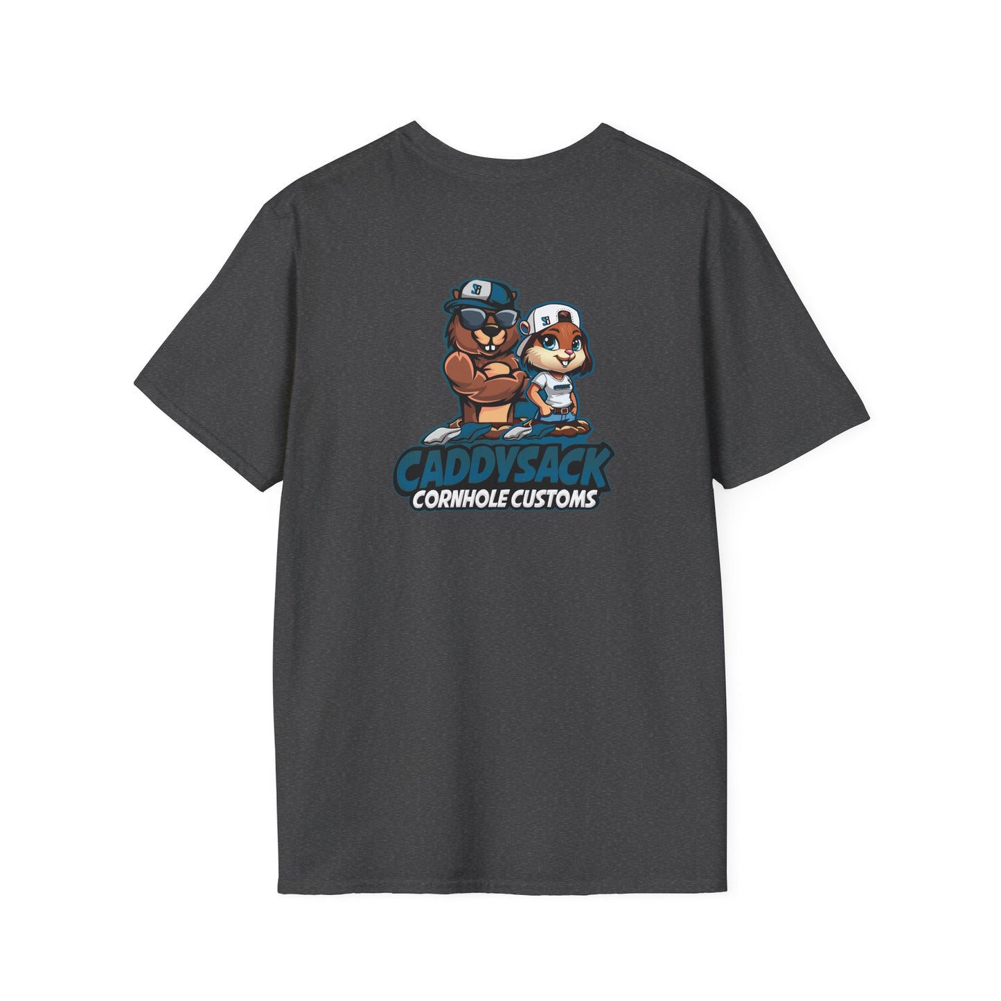 CaddySack Custom Graphic T-Shirt, Unisex Softstyle Tee, Fun Party Apparel, Cornhole Game Shirt, Gifts for Game Lovers