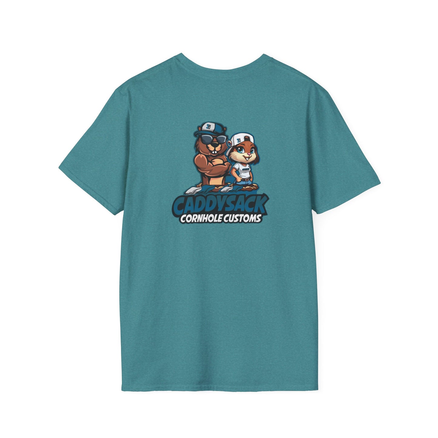 CaddySack Custom Graphic T-Shirt, Unisex Softstyle Tee, Fun Party Apparel, Cornhole Game Shirt, Gifts for Game Lovers
