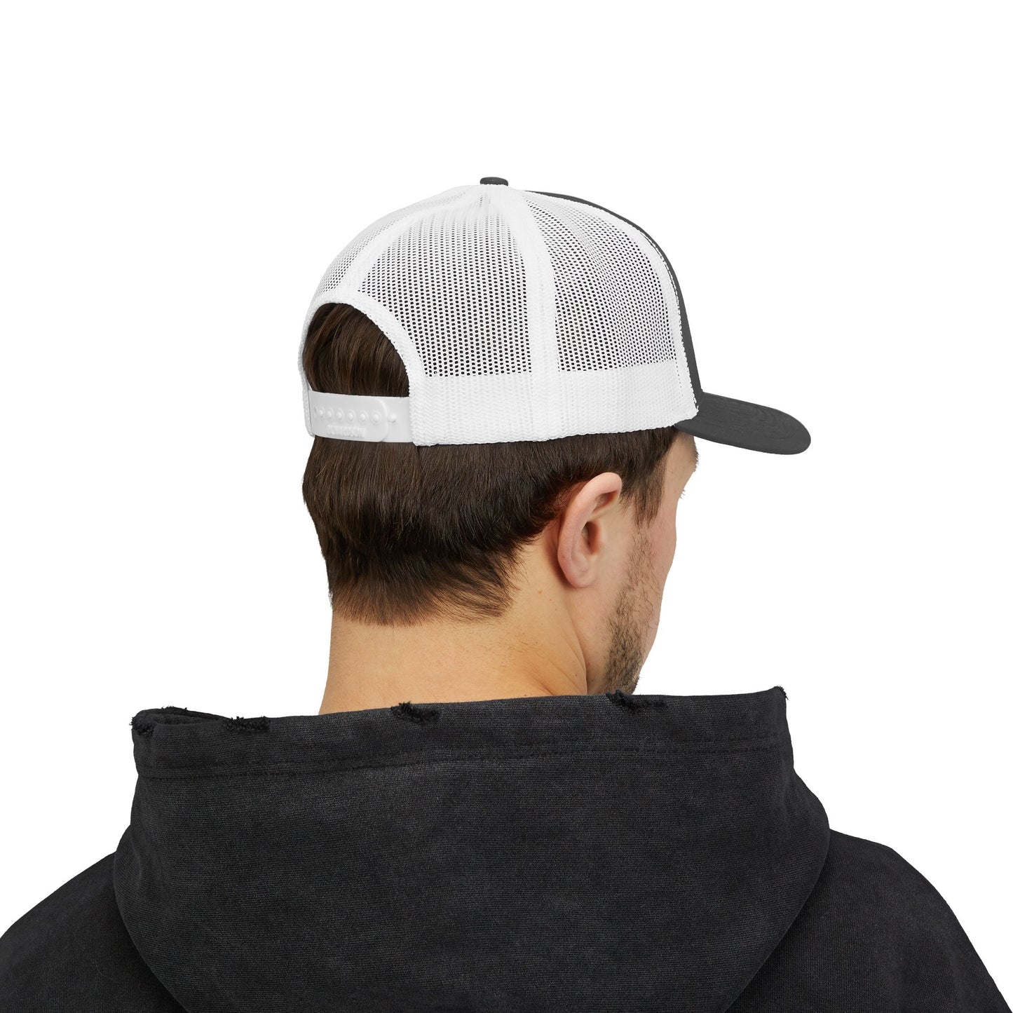 Fish on Target Cornhole Snapback Hat_White Logo