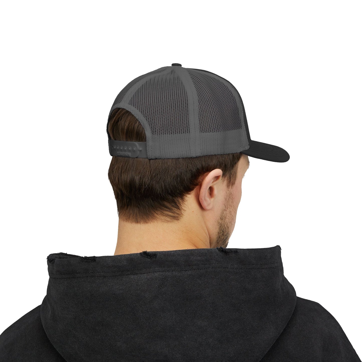 Fish on Target Cornhole Snapback Hat_White Logo