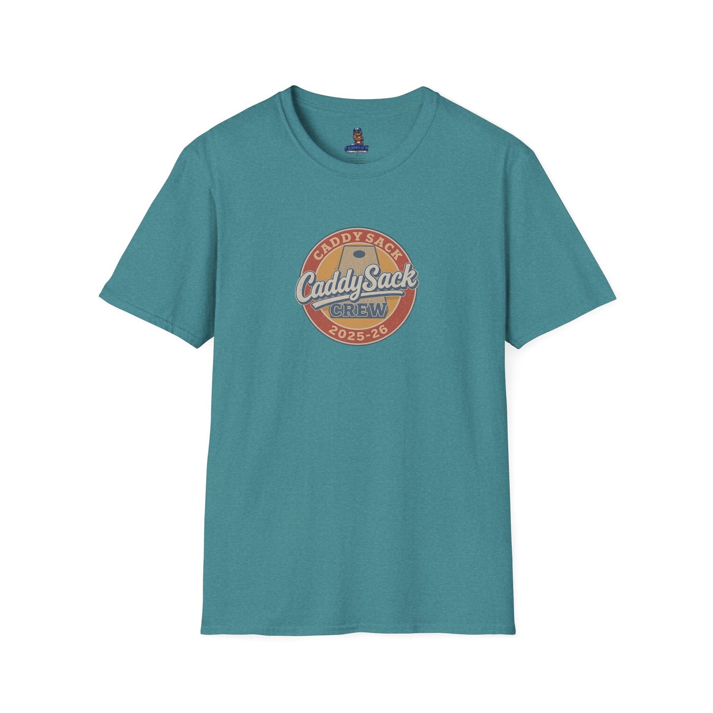 CaddySack Custom Graphic T-Shirt, Unisex Softstyle Tee, Fun Party Apparel, Cornhole Game Shirt, Gifts for Game Lovers