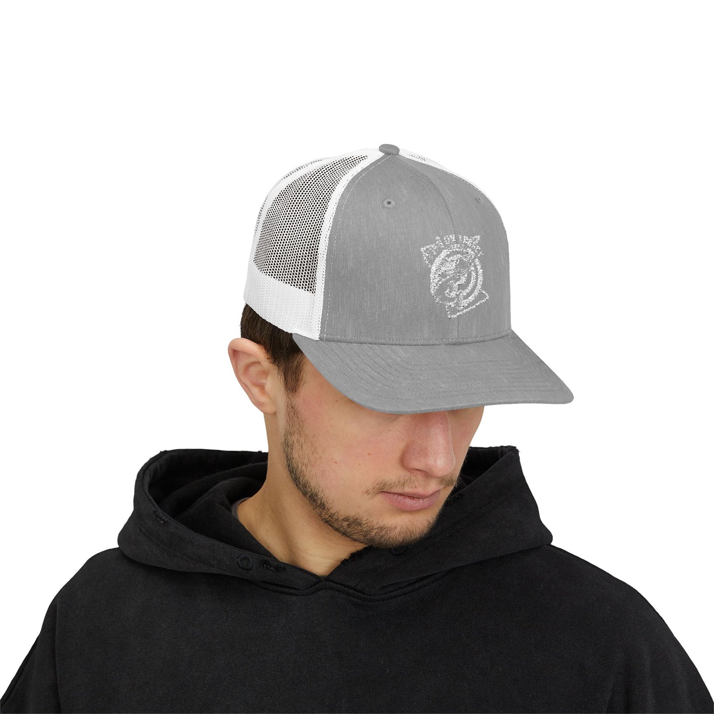 Fish on Target Cornhole Snapback Hat_White Logo