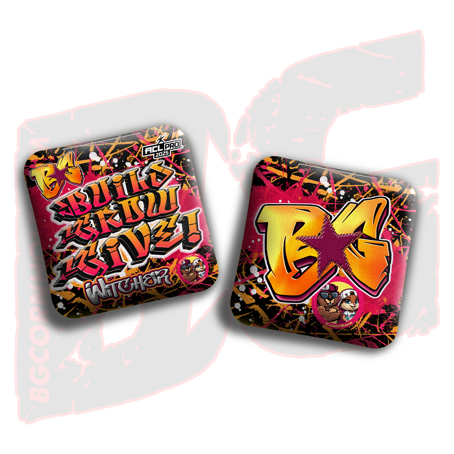2026 Multiple Bag Models "CaddySack Build. Grow. Give!” Collab - ACL Pro Stamped Cornhole Bags - SET OF 4 BAGS