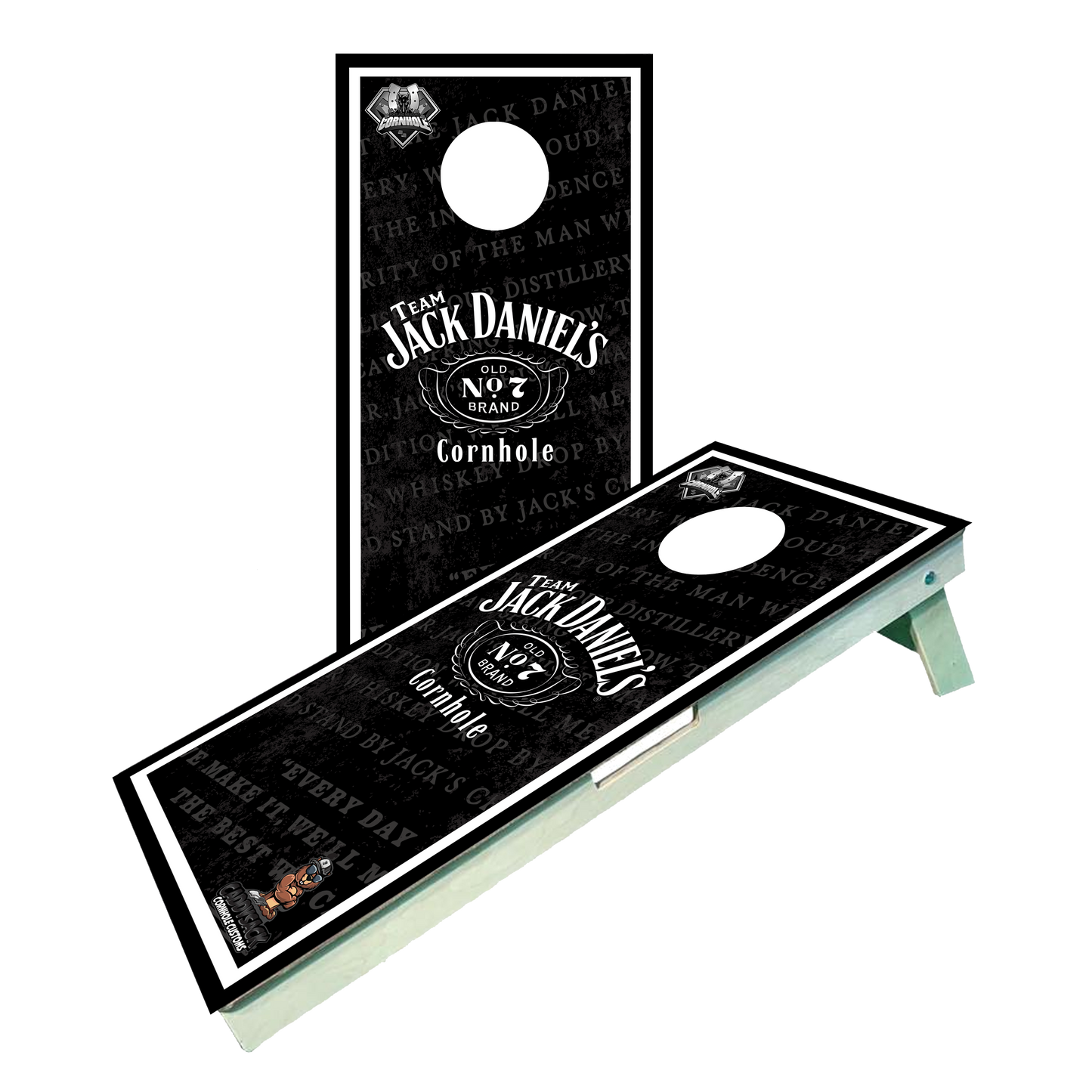 Officially Licensed "Team Jack Daniels Cornhole" Cornhole Boards
