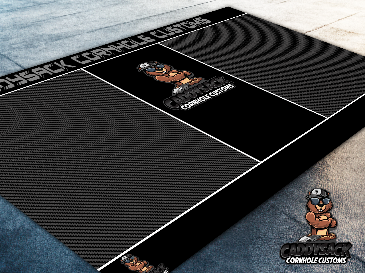 CaddySack "Carbon Racing" Pitch Pads-Blackout