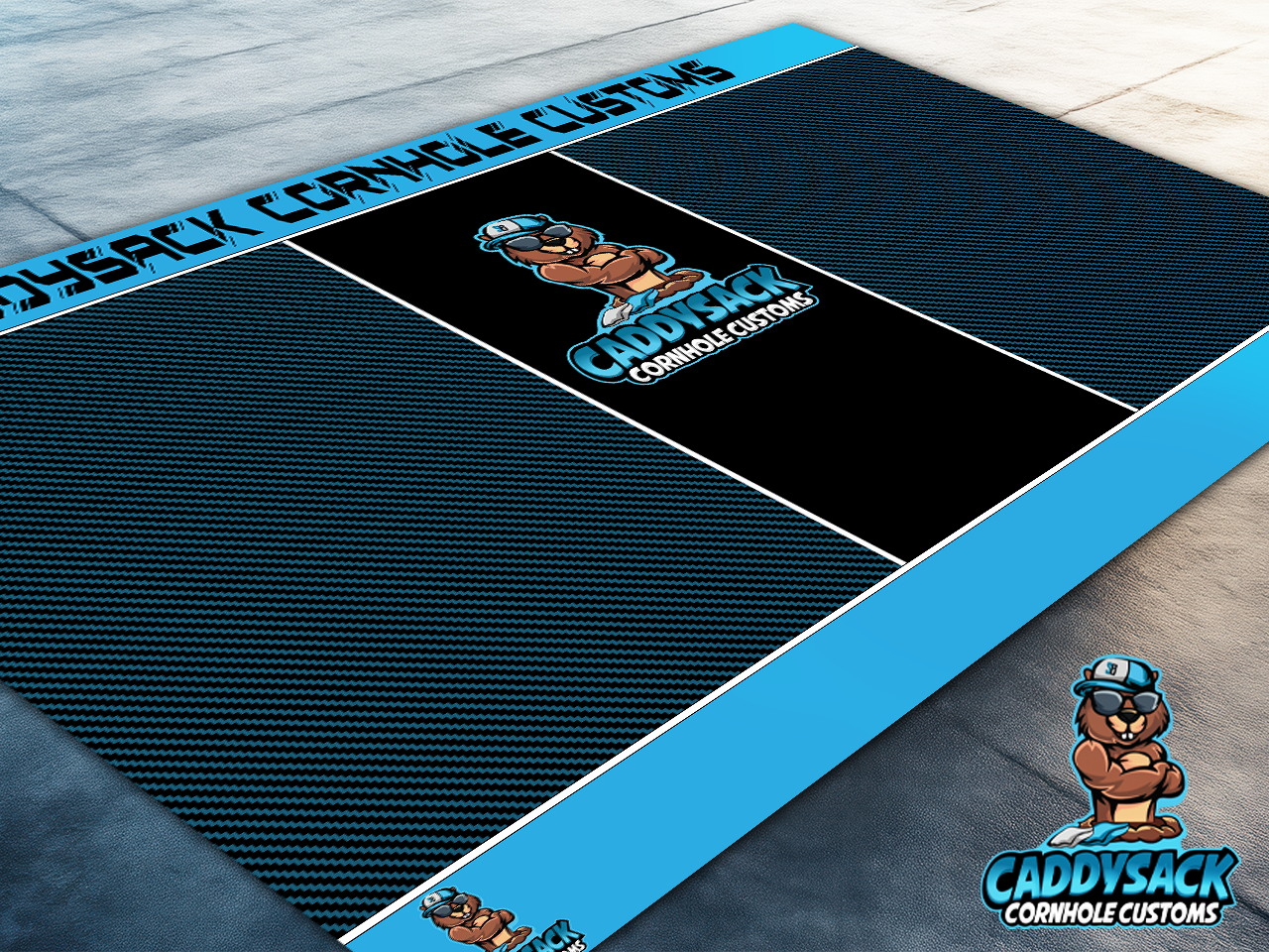 CaddySack "Carbon Racing" Pitch Pads-Blue