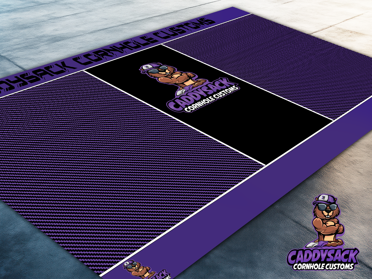 CaddySack "Carbon Racing" Pitch Pads-Purple