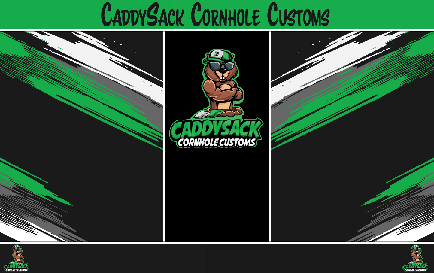 CaddySack "Paint Splash" Pitch Pads-Green
