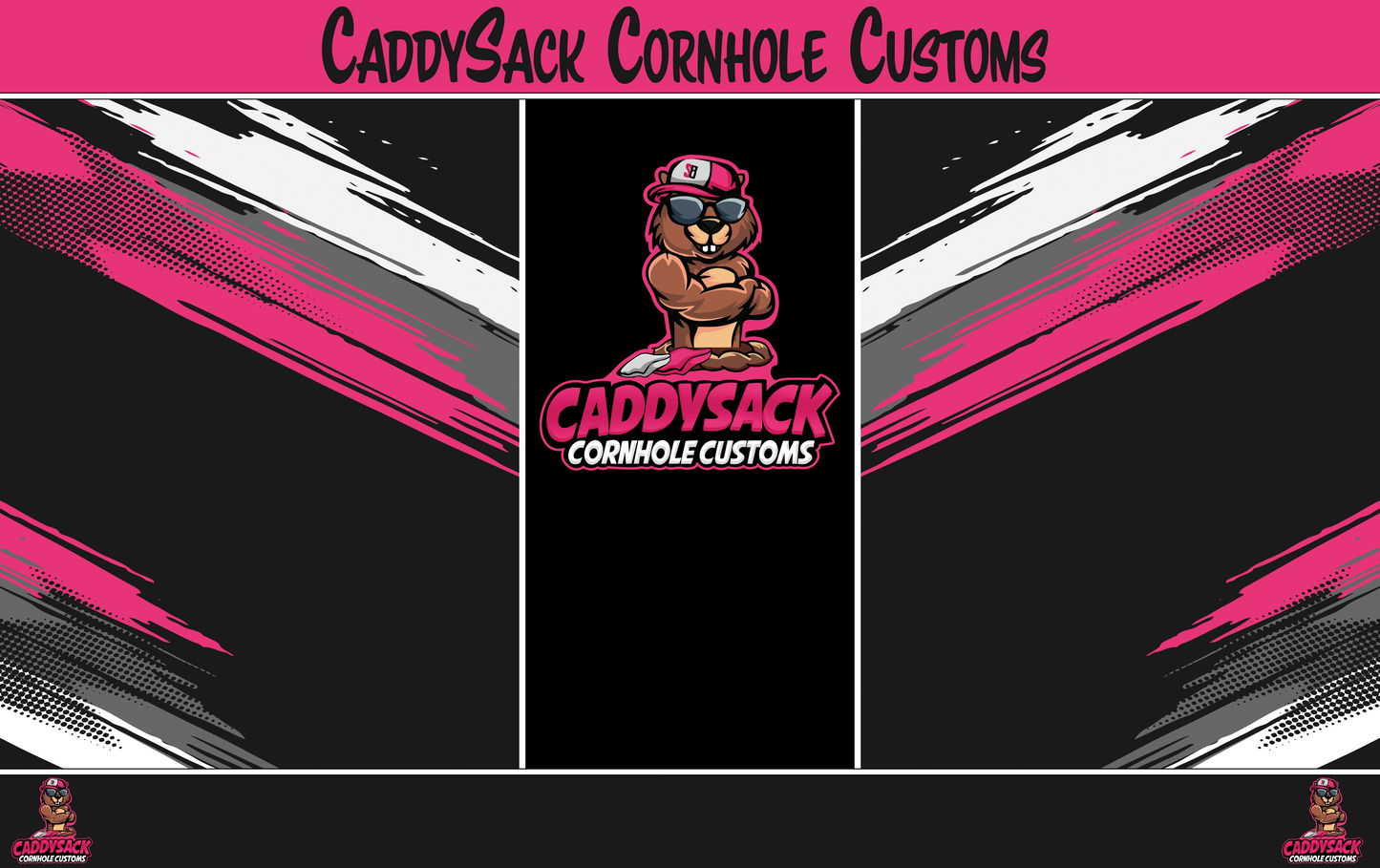 CaddySack "Paint Splash" Pitch Pads-Pink