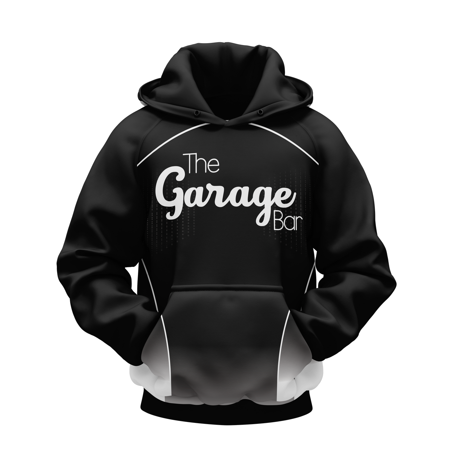ALL NEW~GARAGE BAR "ICONIC" HOODIE! -WHITE