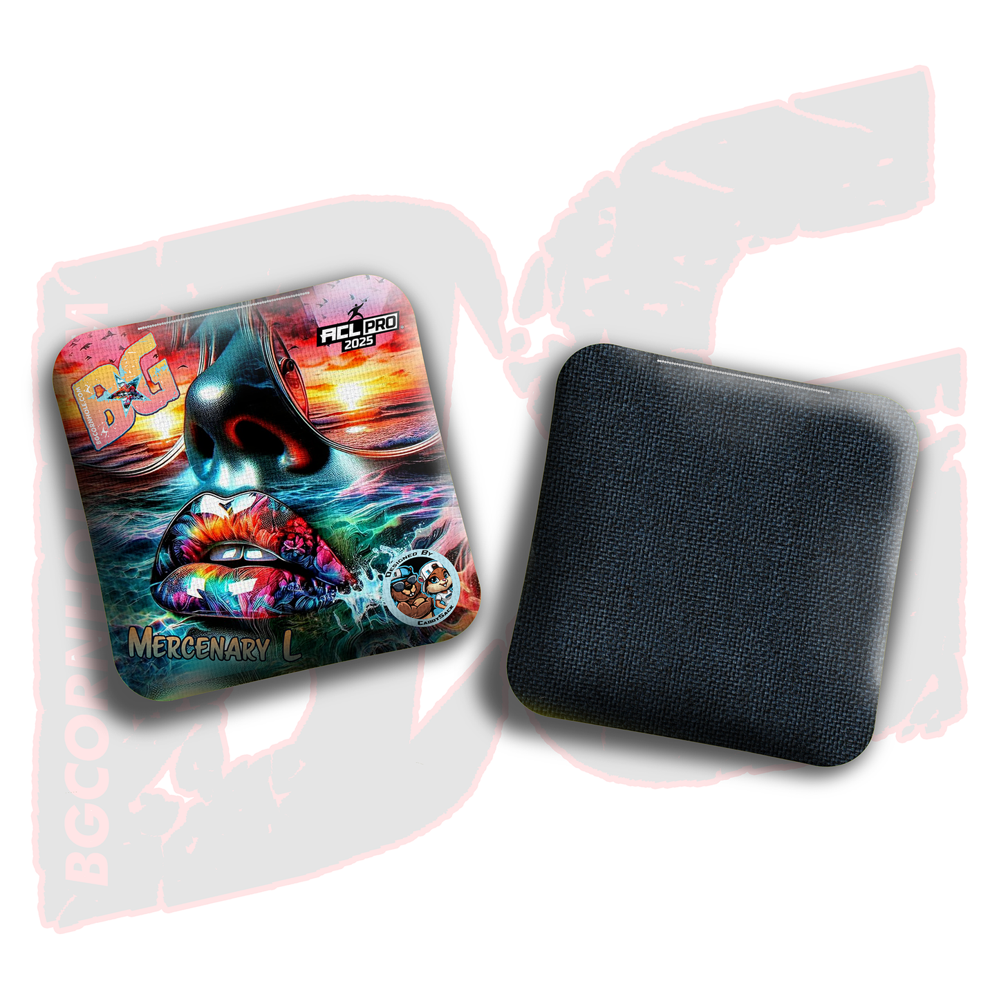 2026 Multiple Bag Models "CaddySack Hot Girl Summer” Collab - ACL Pro Stamped Cornhole Bags - SET OF 4 BAGS
