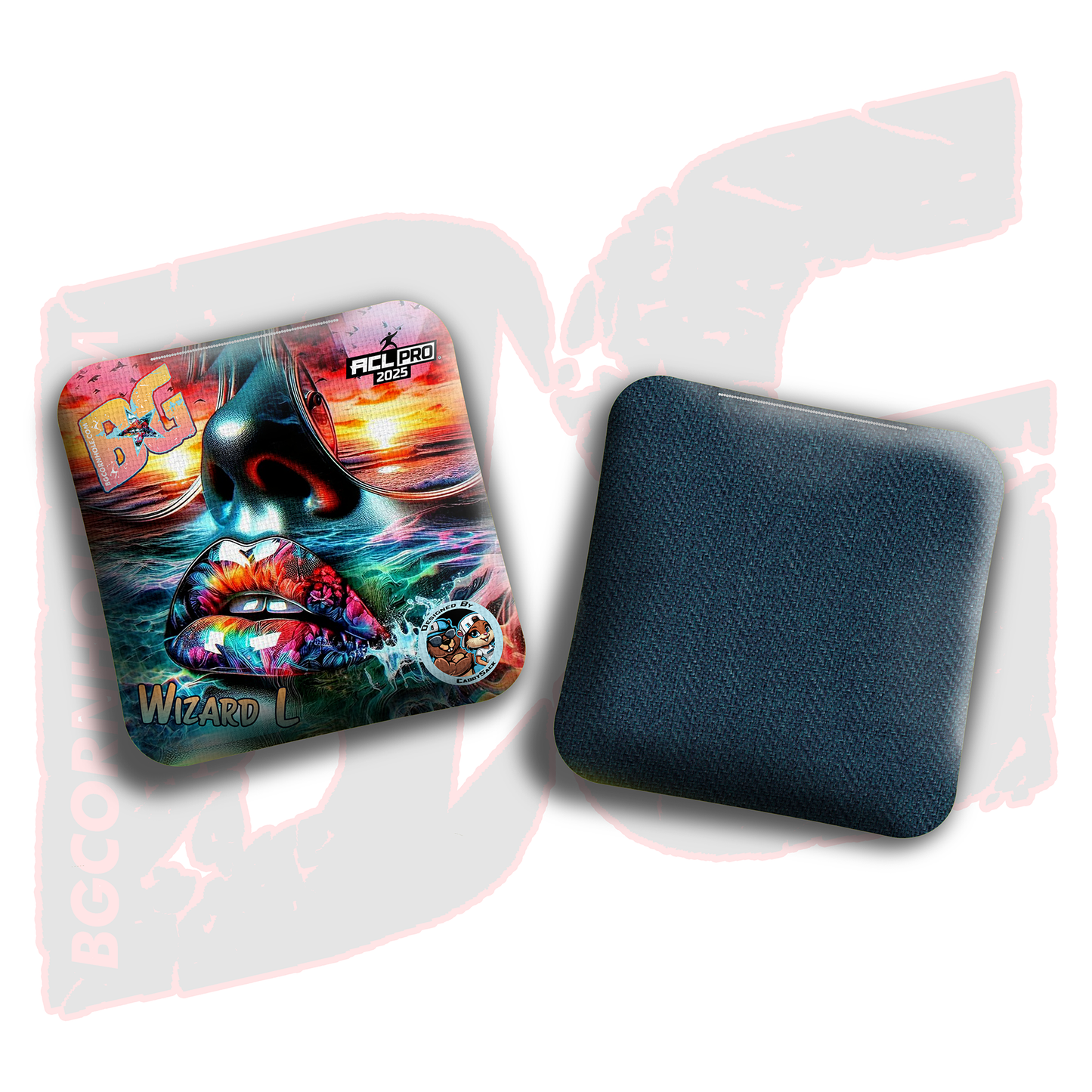 2026 Multiple Bag Models "CaddySack Hot Girl Summer” Collab - ACL Pro Stamped Cornhole Bags - SET OF 4 BAGS