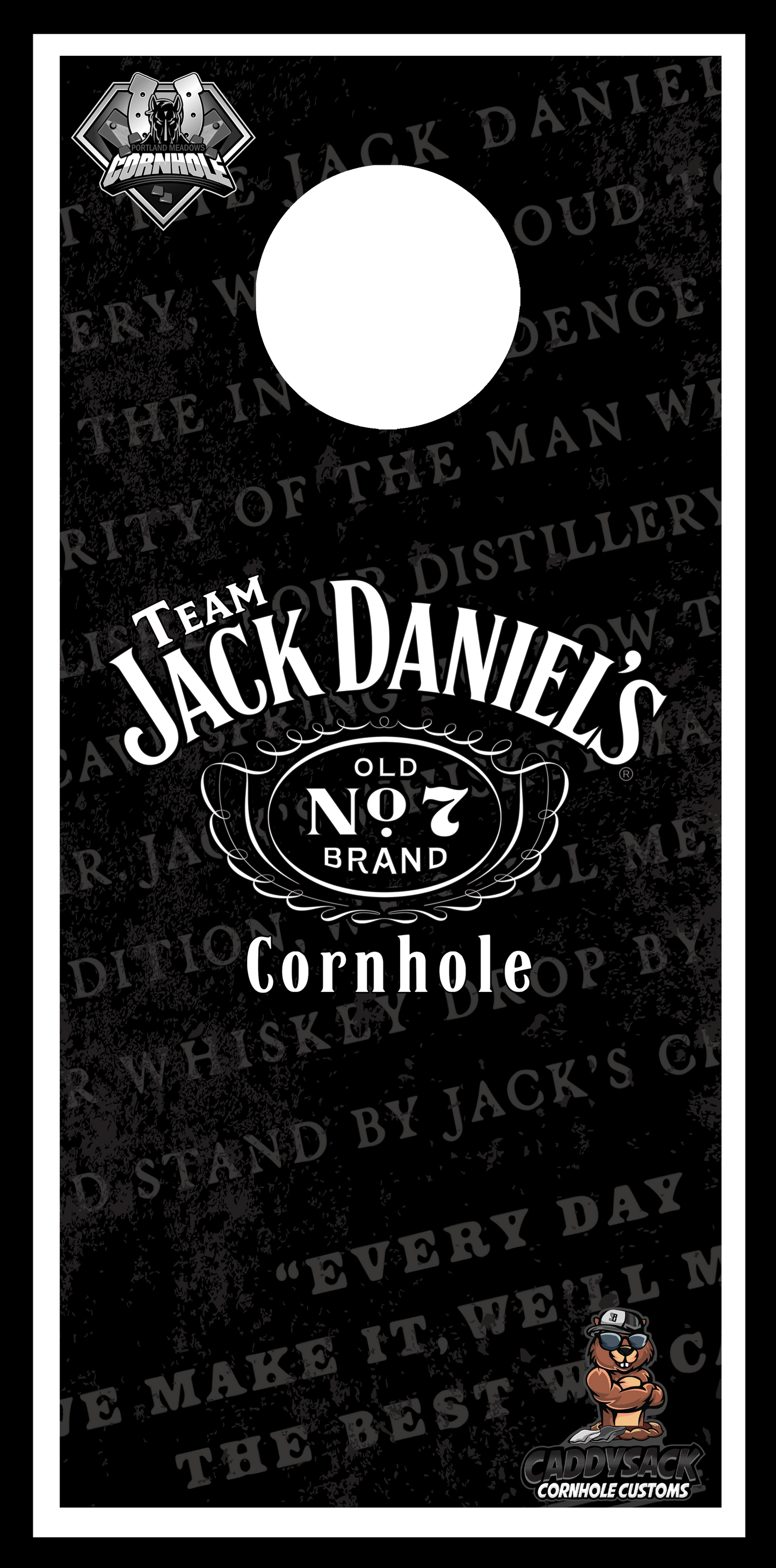 Officially Licensed "Team Jack Daniels Cornhole" Cornhole Boards