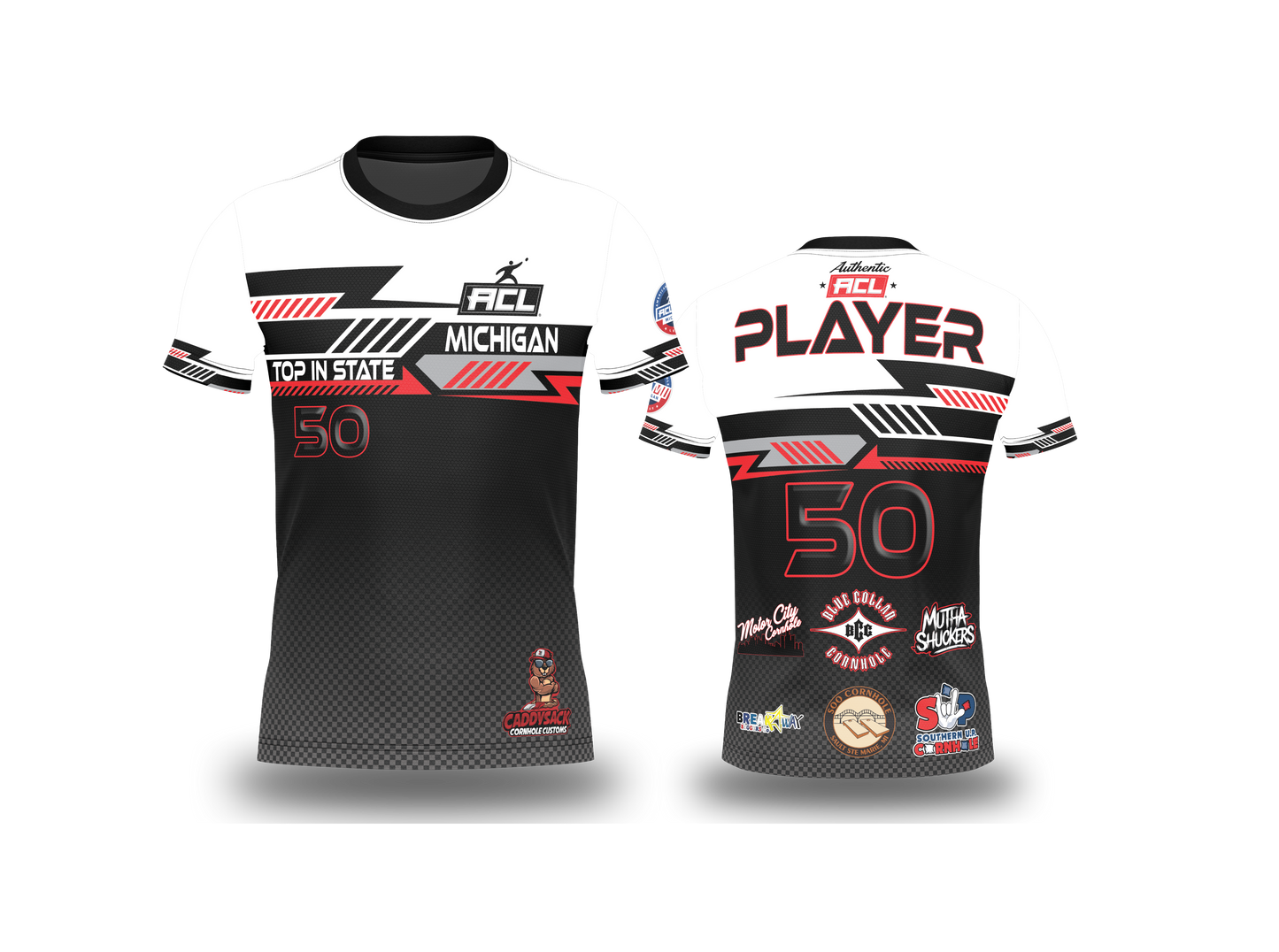 "AUTHENTIC" ACL MICHIGAN STATE "TOP" FINISHERS JERSEYS!