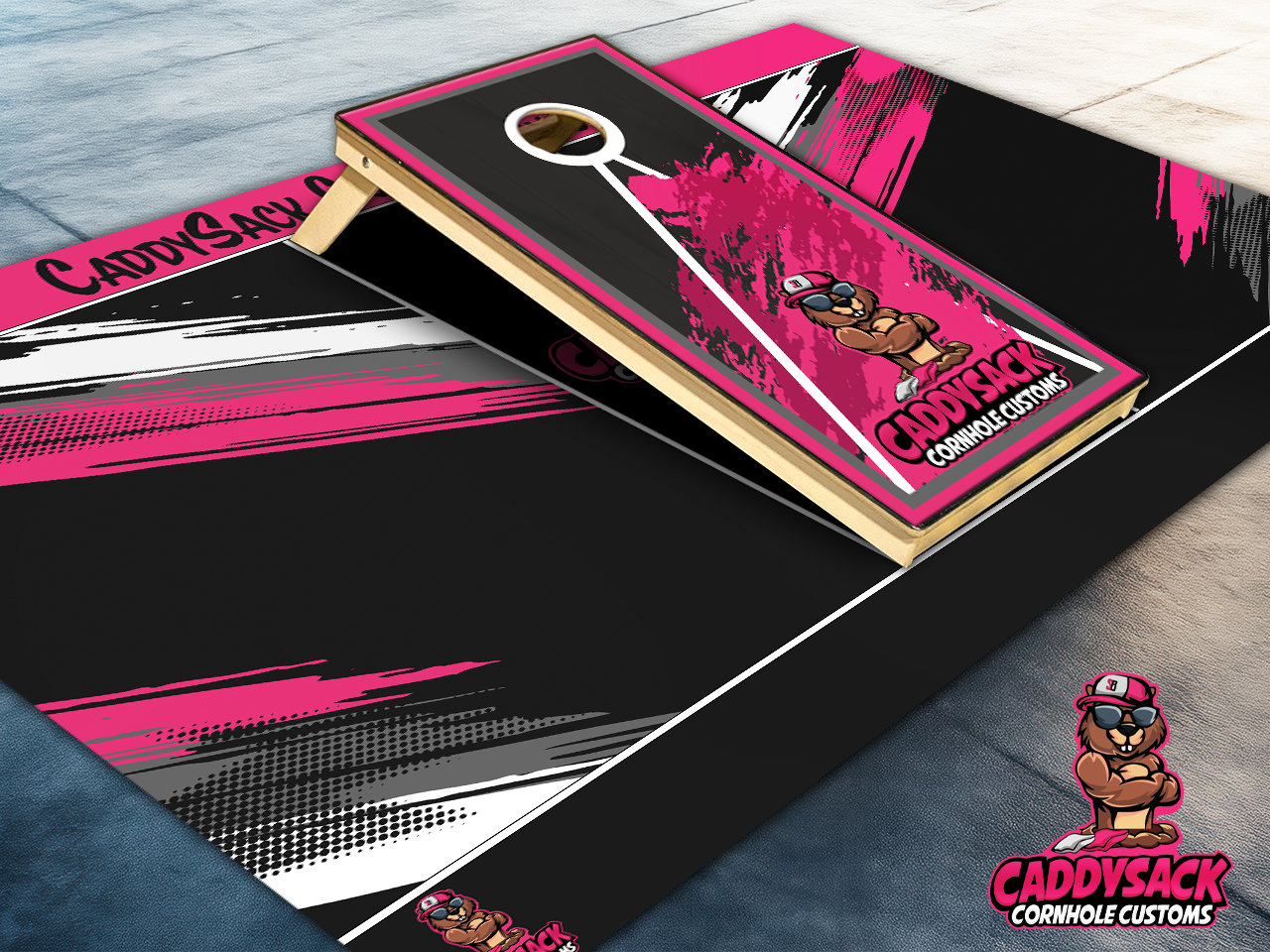CaddySack "Paint Splash" Pitch Pads-Pink