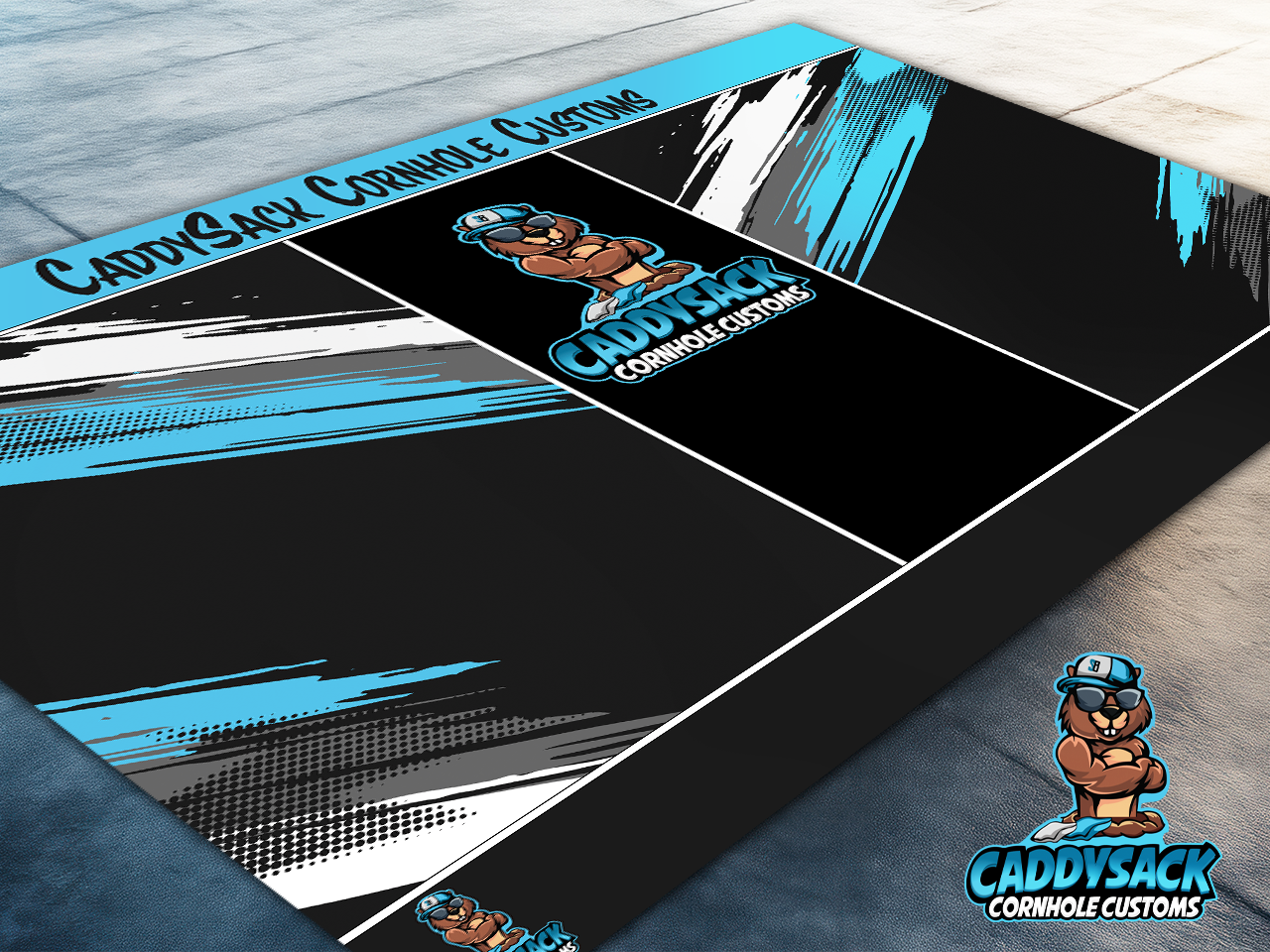 CaddySack "Paint Splash" Pitch Pads-Blue