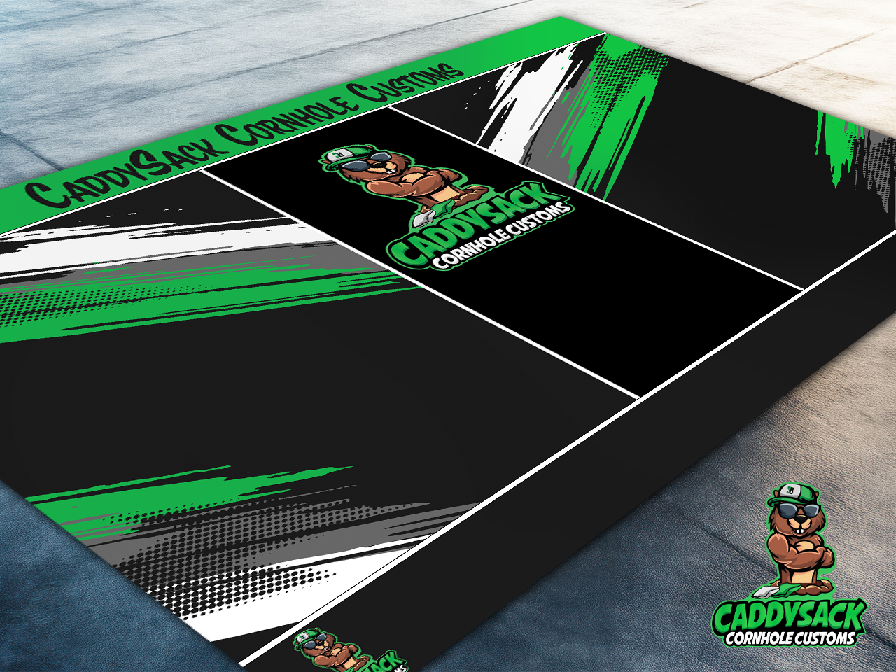 CaddySack "Paint Splash" Pitch Pads-Green