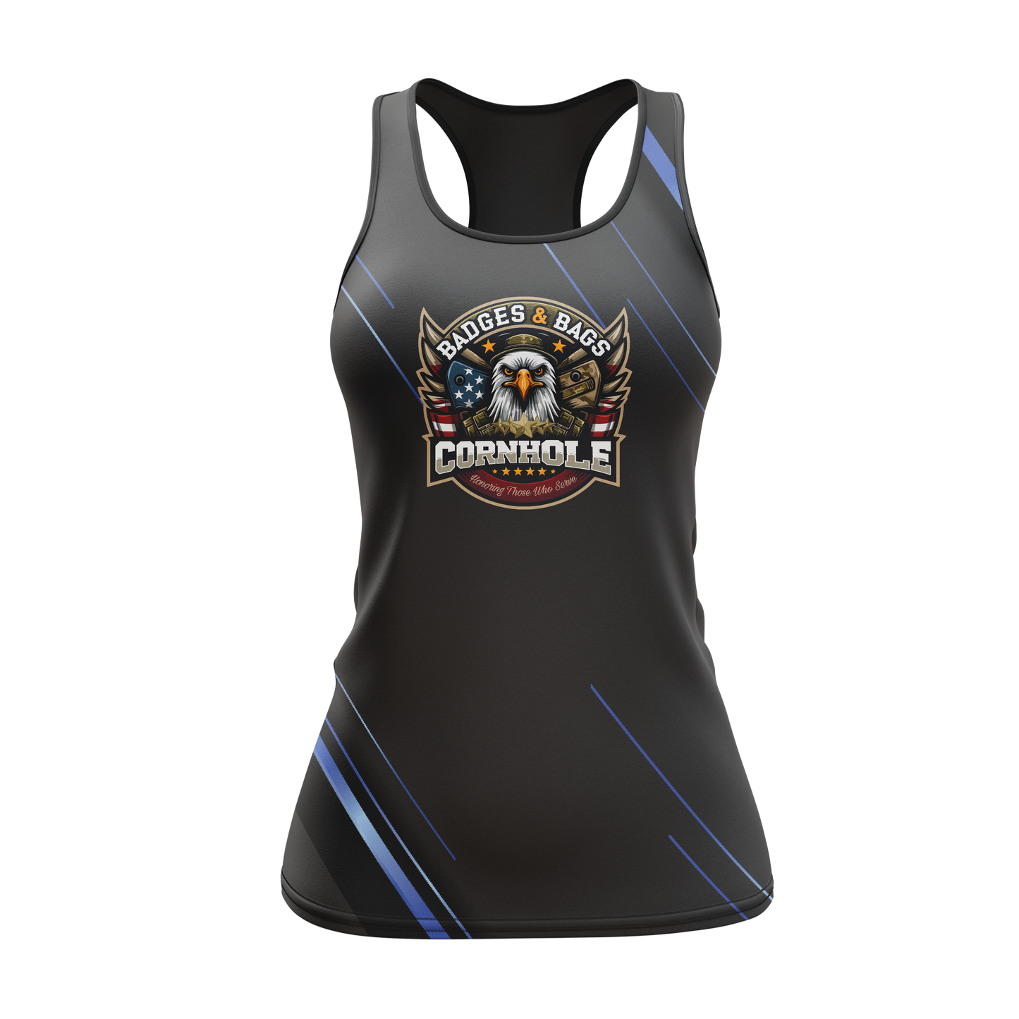 BADGES AND BAGS CORNHOLE WOMEN'S TANK! ~NEW!