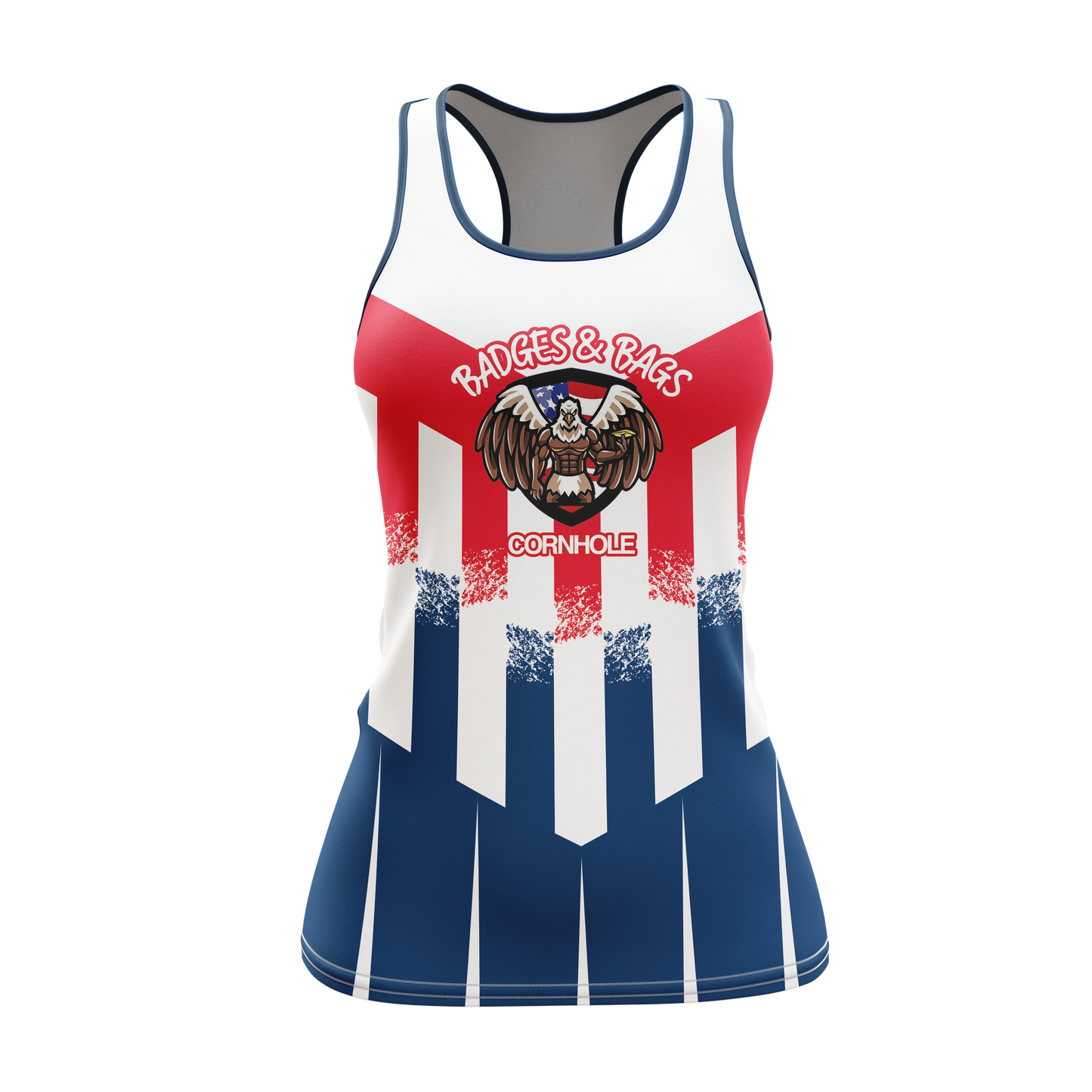 BADGES AND BAGS CORNHOLE WOMEN'S TANK! ~NEW!