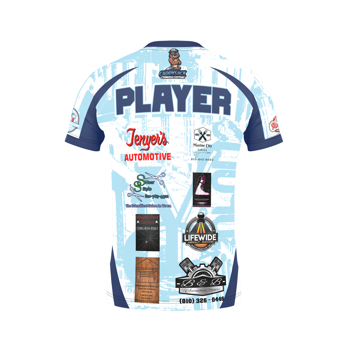 Yeo's Cornhole -Sponsors Jersey!