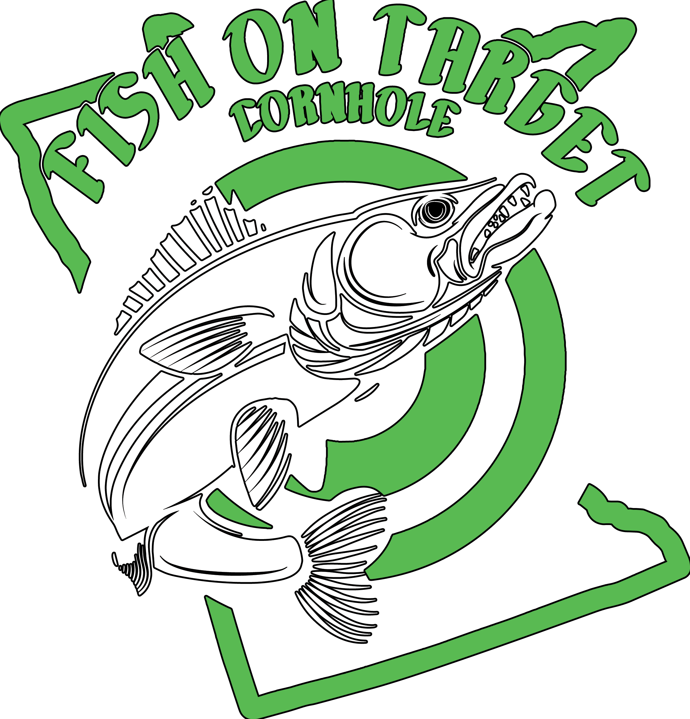Fish on Target – CaddysackCornholeCustoms