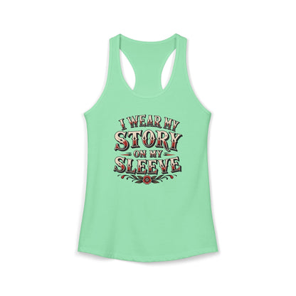 "My Story" Woman's Razorback Tank