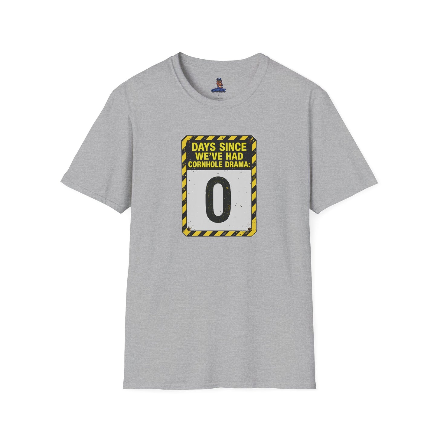 Cornhole Drama Countdown T-Shirt | Fun Unisex Tee for Gamers, Sports Lovers, Cornhole Events, Gag Gifts, Party Attire