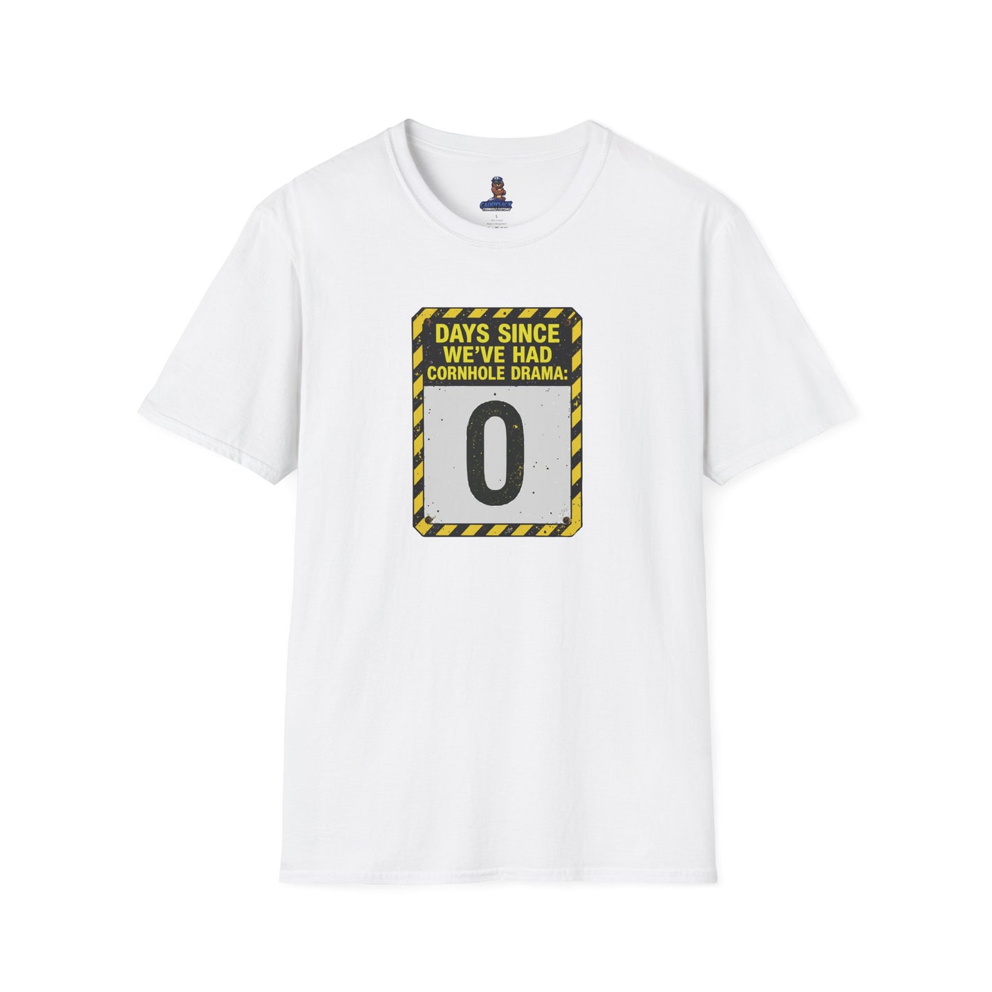 Cornhole Drama Countdown T-Shirt | Fun Unisex Tee for Gamers, Sports Lovers, Cornhole Events, Gag Gifts, Party Attire