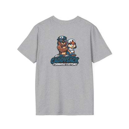 CaddySack Custom Graphic T-Shirt, Unisex Softstyle Tee, Fun Party Apparel, Cornhole Game Shirt, Gifts for Game Lovers