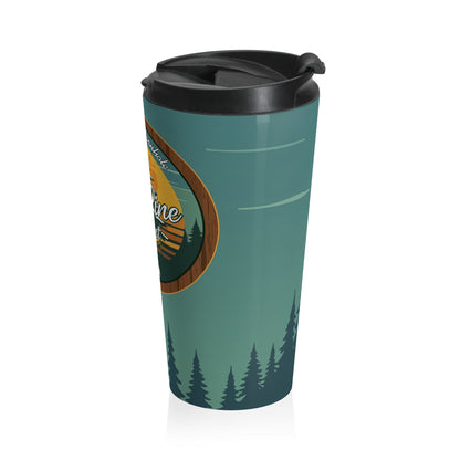 Pine Podcast Travel Mug