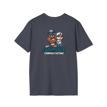 CaddySack Custom Graphic T-Shirt, Unisex Softstyle Tee, Fun Party Apparel, Cornhole Game Shirt, Gifts for Game Lovers
