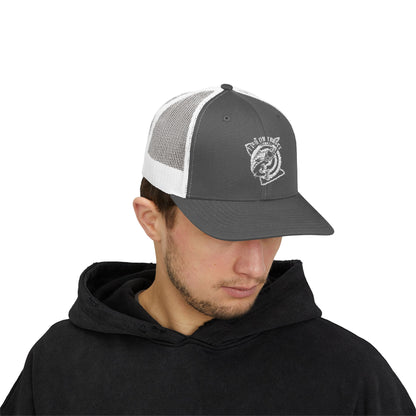 Fish on Target Cornhole Snapback Hat_White Logo