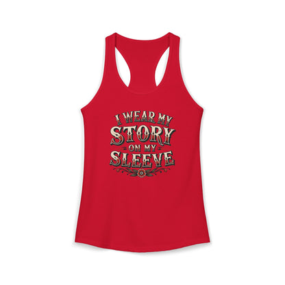 "My Story" Woman's Razorback Tank