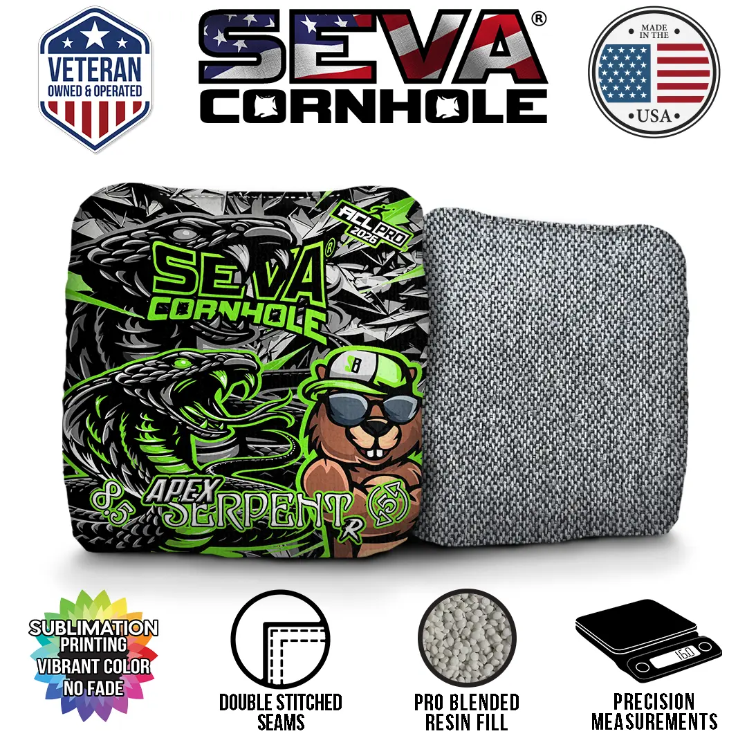 Caddysack Ghost Snake - Set of 4 Cornhole bags