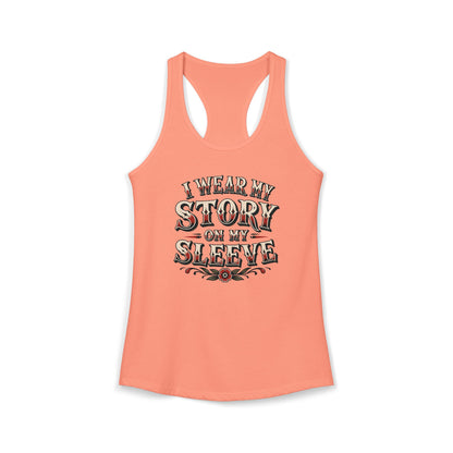"My Story" Woman's Razorback Tank