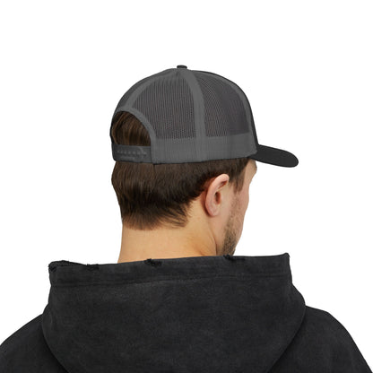 Fish on Target Cornhole Snapback Hat_White Logo