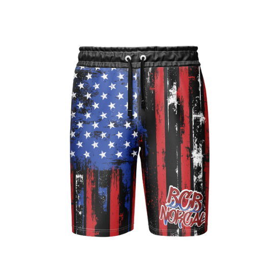 BCB NORCAL RED/BLACK/BLUE Shorts