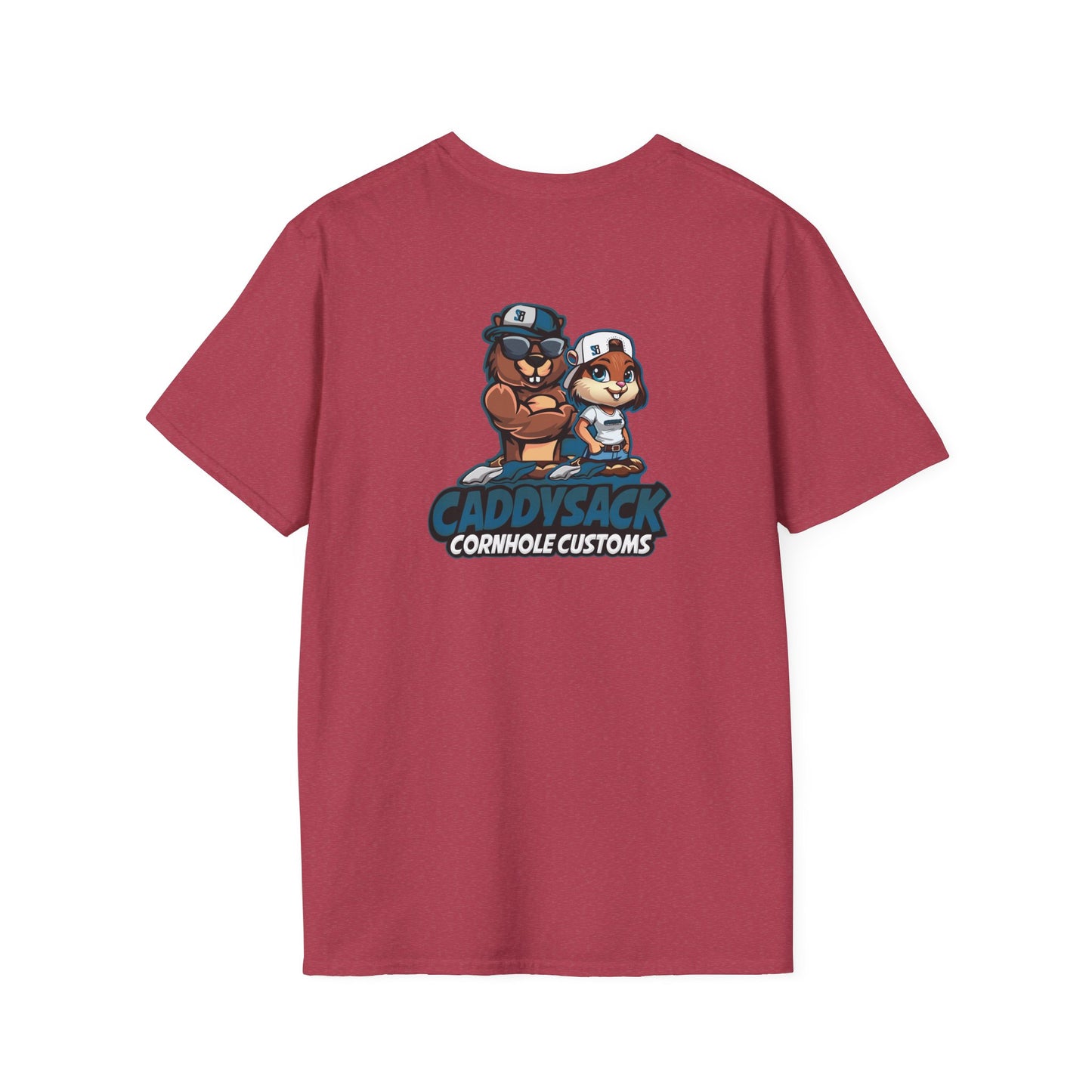 CaddySack Custom Graphic T-Shirt, Unisex Softstyle Tee, Fun Party Apparel, Cornhole Game Shirt, Gifts for Game Lovers