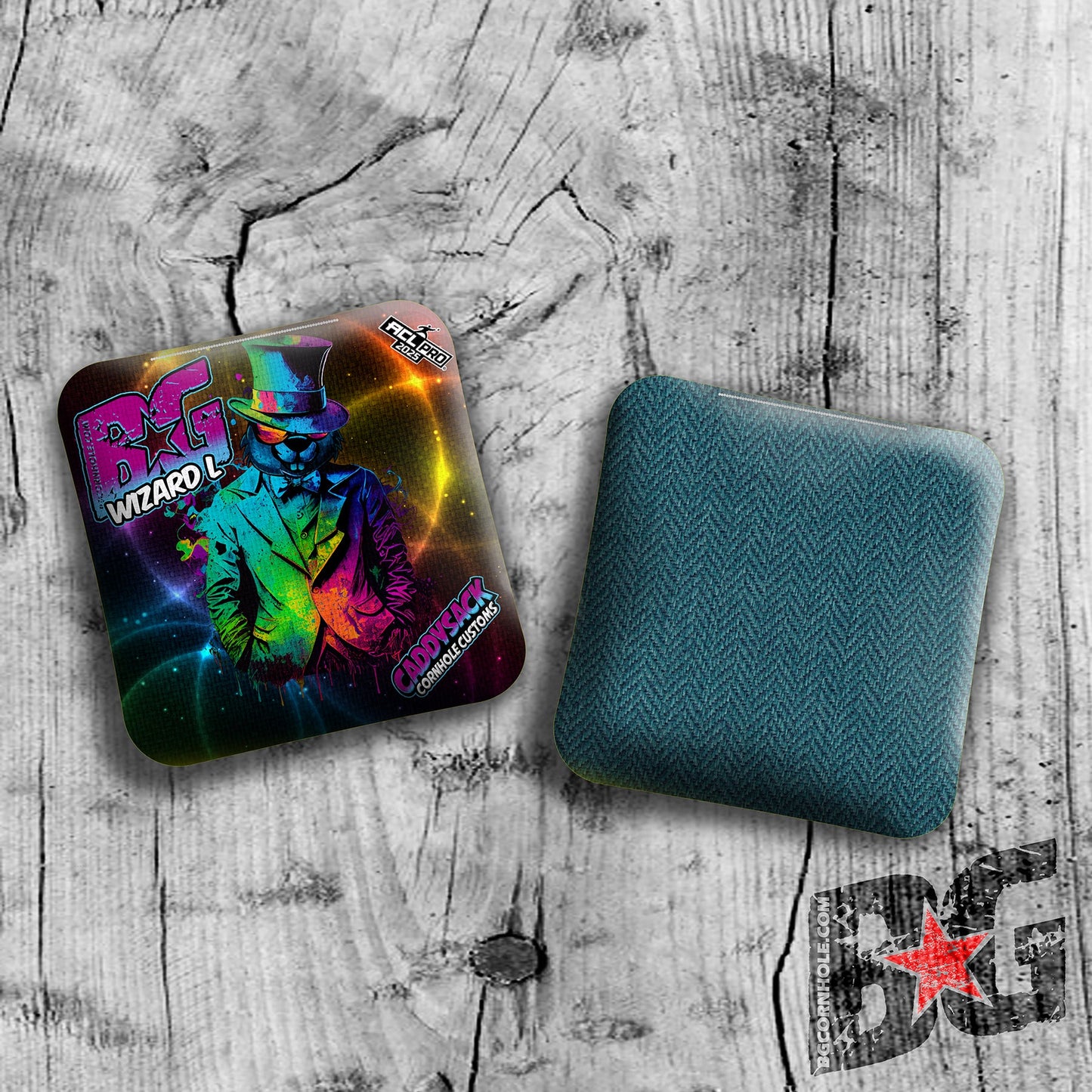 2026 Multiple Bag Models  "CaddySack Illusionist” Collab - ACL Pro Stamped Cornhole Bags - SET OF 4 BAGS