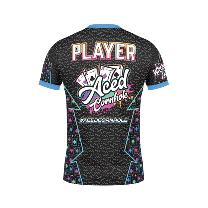 All New Aced Cornhole Jersey-Neon Cards